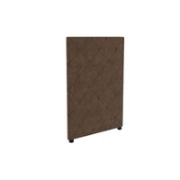 Cabeceira Cama Box Estofada Solteiro CAB012 - Suede Marrom - Kappesberg
