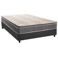 Conjunto Box Casal: Colchão Anatômico Paropas D45 Confort Mega Firme + Base CRC Suede Gray (138x188)