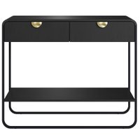 Aparador Organico 2 Gavetas 100 cm 28066 Nero Preto Artesano