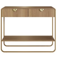 Aparador Organico 2 Gavetas 100 cm 28066 Hanover Dourado Artesano