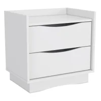 Mesa de Cabeceira 2 Gavetas 54 cm M261 Branco Kappesberg