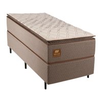Cama Box Conjugado Solteiro com Colchão (88x68x188) New Class Gazin CR35322 Cacau