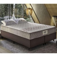 Cama Box Conjugado Queen com Colchão (158x59x198) Macau Gazin CR35361 Marrom