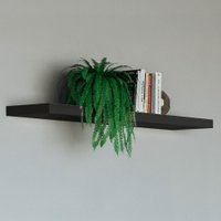 Prateleira Decorativa 100% Mdf Preto Fosco - Dalla Costa