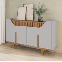 Balcão Buffet 4 Portas Tamisa 160 cm Off White Naturalle BECHARA