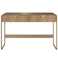Escrivaninha Organico 2 Gavetas 125 cm 28067 Hanover Dourado Artesano