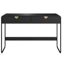 Escrivaninha Organico 2 Gavetas 125 cm 28067 Nero Preto Artesano