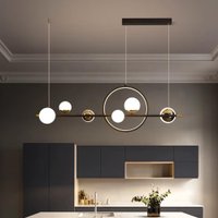 Lustre Pendente Led Stellar Preto Moderno Com 3 Cores De Luz Bivolt