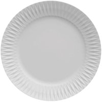 Prato Raso de Porcelana 26,5cm Germer Relevo Diamante Avulso Mesa Posta