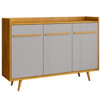 Balcão Buffet 3 Portas Quartzo 135 cm Cinamomo Off White BECHARA