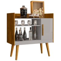 Aparador Bar Cafe 1 Porta Cafe 71 cm Cinamomo Off White BECHARA