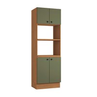 Kit 2 Fornos Kappesberg Pixel 4 Portas Canela/Verde Frevo 70cm