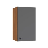 Armário Aéreo Kappesberg Pixel 1 Porta Canela/Cinza Sagrado 40cm