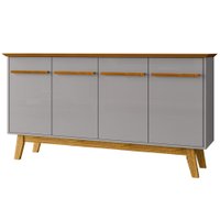 Balcao Buffet 4 Portas Opala 160 cm Naturalle Off White BECHARA