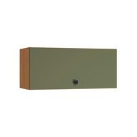 Armário Aéreo Kappesberg Pixel 1 Porta Basculante Canela/Verde Frevo 80cm