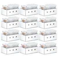 Kit 12 Suportes para Sachês Aço Inox Porta Molhos Chá Açúcar Brinox Restaurante Lanchonete