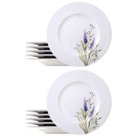 Kit 12 Pratos Rasos Porcelana Branca 28cm Tramontina Lilla Restaurante Eventos Mesa Posta