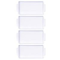 Jogo 4 Travessas com Alças Porcelana Tramontina Sobremesa Entradas Restaurante