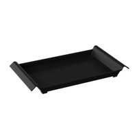 Jogo 48 Bandejas de Servir com Alças 34x19cm Plásticas Preta Restaurantes Hotel Bares Coza Casual