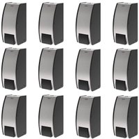 12 Dispensers de Parede 800ml para Sabonete Espuma Aço Inox Escovado Decorline Brinox