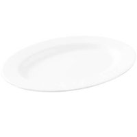 Jogo 24 Bandejas Melamina Branca 25x18cm Travessa Oval Restaurantes Rasa Servir Haus Concept