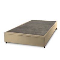Base Box Baú Solteiro Prince Sued 0,88X1,87X0,24 - Bege