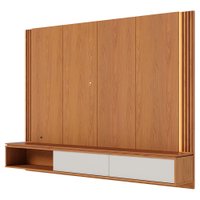 Painel Suspenso Tv 75 Pol 217 cm Loa Freijo Off White Matte Colibri