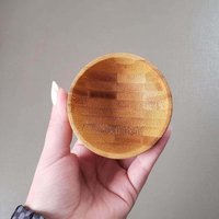 Bowls de Bambu Com 12 Peças Restaurante Bar Molheiras Redondas Petisco Verona Lyor