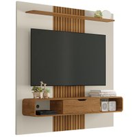 Painel Suspenso Tv 60 Pol 150 cm Leme Off White BECHARA