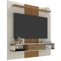 Painel Suspenso Tv 60 Pol 150 cm Leme Cinamomo Off White BECHARA