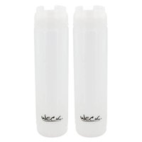 Kit 2 Bisnagas Invertidas para Molho 470ml Profissional Food Truck Restaurante Lanchonete Weck