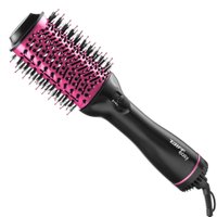 Escova Oval Easy Taiff - Preto e Pink