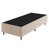 Base de Cama Box Solteiro Lunare Liso Turkey Creme - Vian