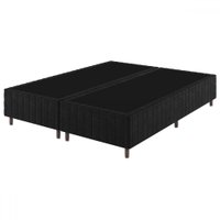 Base de Cama Box Queen Lunare Bordado Preto - Vian