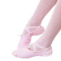 Sapatilha Meia Ponta Infantil em Lona Ballet Colombina Nº 33 Rosa Duplo Elástico