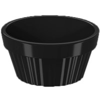 Ramekin 30ml Molho Maionese Shoyu Restaurante Ramequim Oriental Uno Coza Canelado - Preto