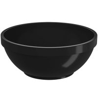 Cumbuca de Plástico de 500ml Preto 14x6cm Servir Shimeji Sorvete Sopa Sobremesa Caldo Uno Coza