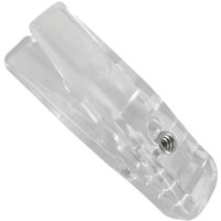 Kit 100 Presilhas Transparentes de Cabide Giratórios Prendedores de Roupa Loja