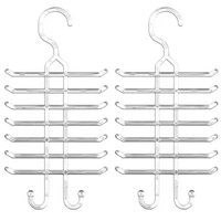 Kit de 2 Cabides para Gravatas Cintos Suporte Organizador de Closets Armários Cristal