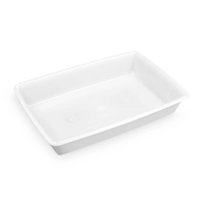 Bandeja de Plástico Retangular com 7L Bacia Grande para Cozinha Restaurante Açougue Plasvale