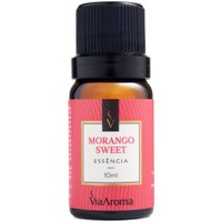 Essência Para Aromatizador Elétrico 10ml Via Aroma Morango Sweet - Vermelho