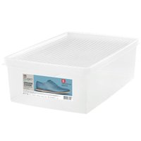 Caixa de Sapato Transparente Empilhável Grande Ordene Organizadora 38 a 46 Plástico - Cristal