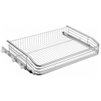 Gaveta Paneleiro 670mm Multiuso Fruteira Aramada Deslizante Corrediça Cozinha - Cromado