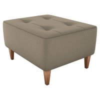 Puff Decorativo Para Sala Piva 62x52 cm E434 Marrom Claro Milani Store
