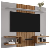 Painel Suspenso Tv 55 Pol 163 cm Atlas Off White Cinamomo BECHARA