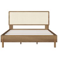 Cama Quenn Palhinha Oslo 27056 Pes Madeira 152 cm Hanover Artesano