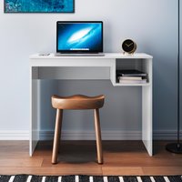 Mesa Escrivaninha Genialflex Linha Noronha MDP 15mm Branca