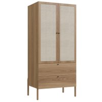 Guarda Roupa Solteiro Palhinha 28025 Pes Madeira 180x80 cm Hanover Artesano