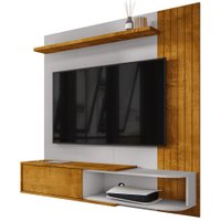 Painel Suspenso  Tv 55 Pol 138 cm Paraty Naturalle Off White BECHARA