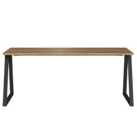 Mesa Para Escritorio Office 160 cm 25861 Nogal Sevilha Preto Artesano